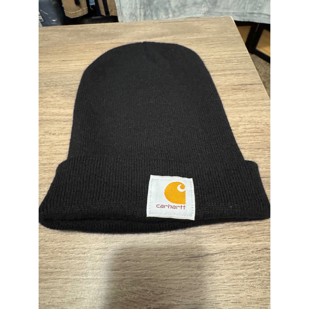 Carhartt A18 Black Acrylic Watch Hat Beanie One Size Fits